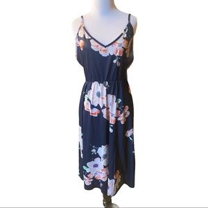 Floral Dress Tie Back!